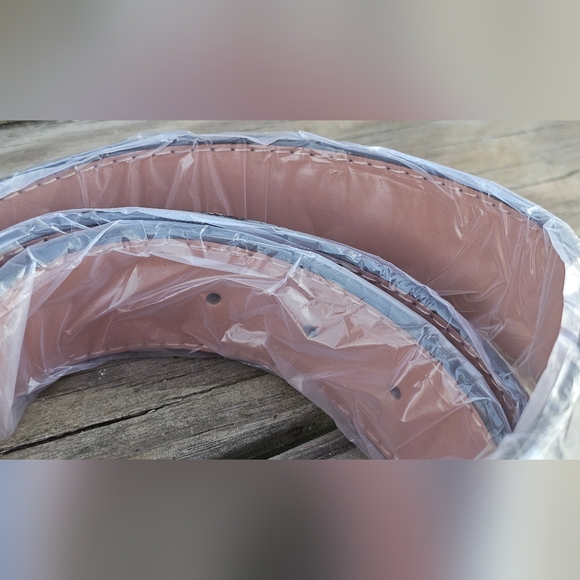 Fashion Leather Monogram Belt w/Buckle - Picture 3 of 5